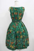 画像3: Jane Marple / Joyful crestのスクエアドレス  グリーン H-25-09-04-016-JM-OP-KB-ZH (3)