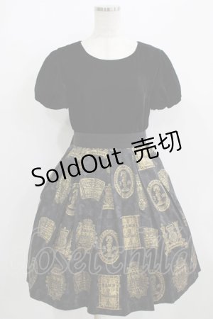 画像: Jane Marple / チェスベルベットのミニドレス  ブラック H-25-09-04-020-JM-OP-KB-ZH