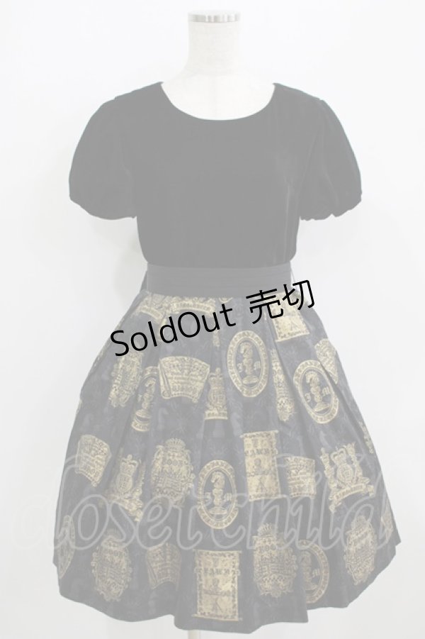 画像1: Jane Marple / チェスベルベットのミニドレス  ブラック H-25-09-04-020-JM-OP-KB-ZH (1)