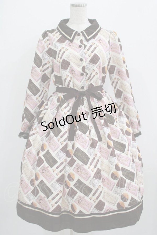 画像1: Emily Temple cute / CHOCOLATE makerワンピース  ホワイト H-25-09-05-001-ET-OP-KB-ZH (1)