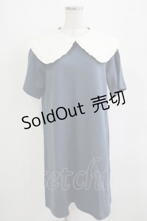 画像: MILK / Tea timeワンピース  ネイビーブルー H-25-09-05-034-ML-OP-KB-ZH