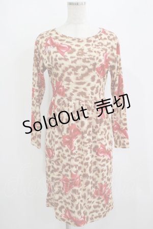 画像: MILK / Pretty petsワンピース  ブラウンベース H-25-09-05-035-ML-OP-KB-ZH