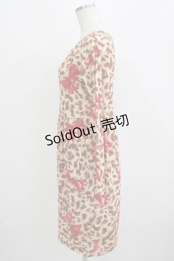 画像2: MILK / Pretty petsワンピース  ブラウンベース H-25-09-05-035-ML-OP-KB-ZH (2)