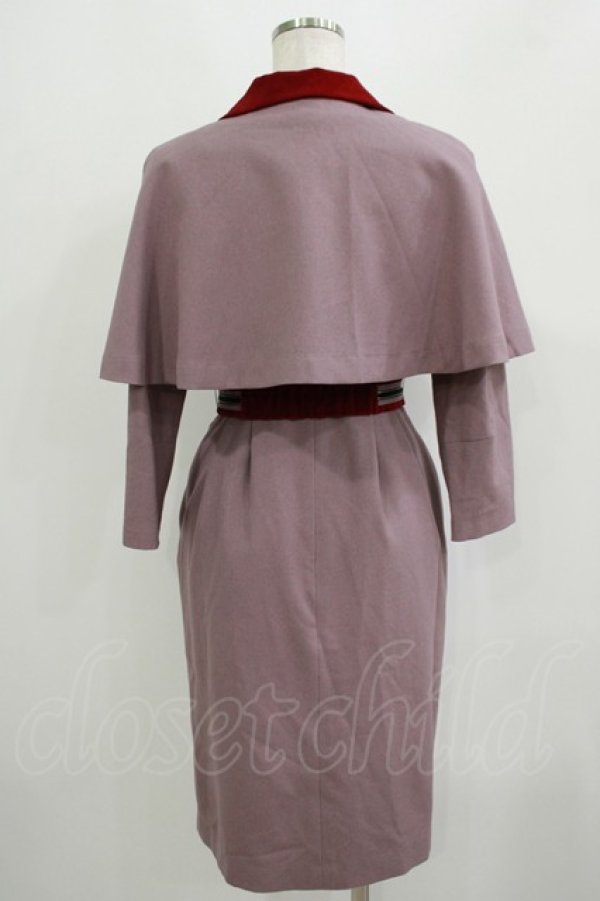 画像3: MILK / キャサリンTwin SET  スモーキーピンク×エンジ H-25-09-05-037-ML-OP-KB-ZH (3)