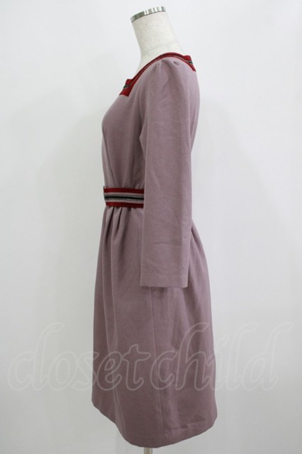 画像5: MILK / キャサリンTwin SET  スモーキーピンク×エンジ H-25-09-05-037-ML-OP-KB-ZH (5)