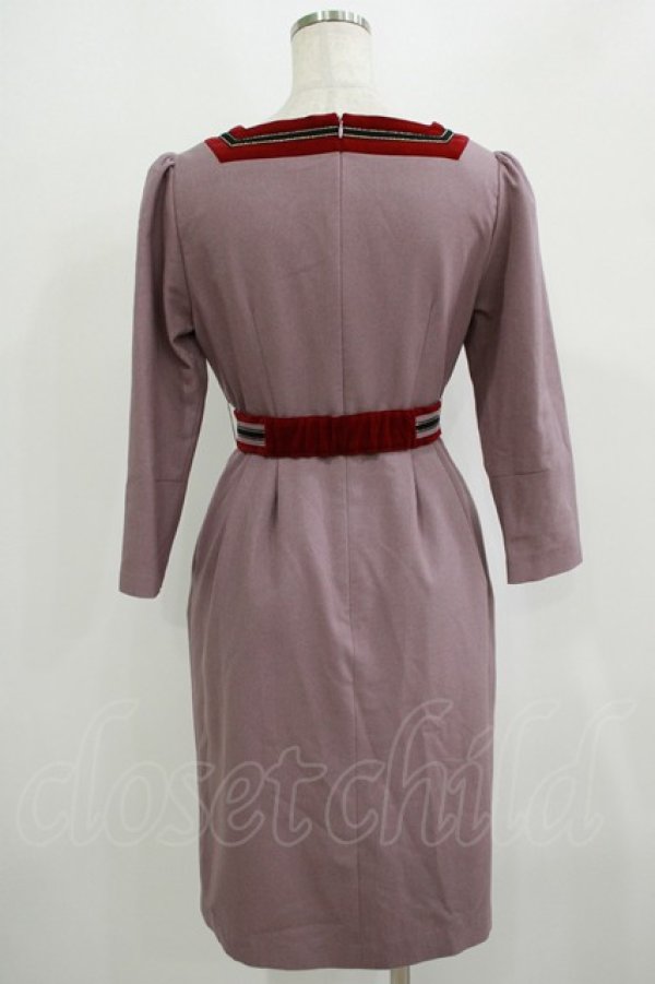 画像6: MILK / キャサリンTwin SET  スモーキーピンク×エンジ H-25-09-05-037-ML-OP-KB-ZH (6)