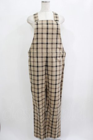画像: MILKBOY / CHECK SALOPETTE PANTS  ベージュ H-25-09-05-048-MB-PA-KB-ZH
