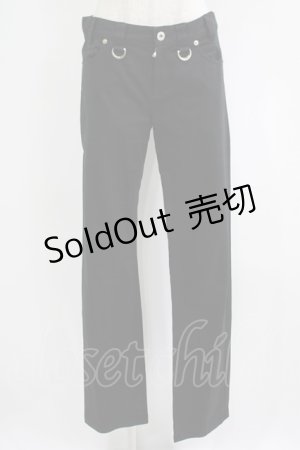 画像: PEACE NOW / リング付きパンツ M 黒 H-25-09-05-050-PU-PA-KB-ZH