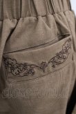 画像4: OZZ ANGELO / ポケット刺繍ショートパンツ  カーキブラウン H-25-09-05-058-OO-PA-KB-ZH (4)