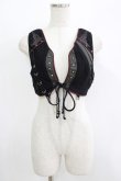 画像1: Rozen Kavalier / 刺繍ショートベスト  黒 H-25-09-05-059-OO-TO-KB-ZH (1)