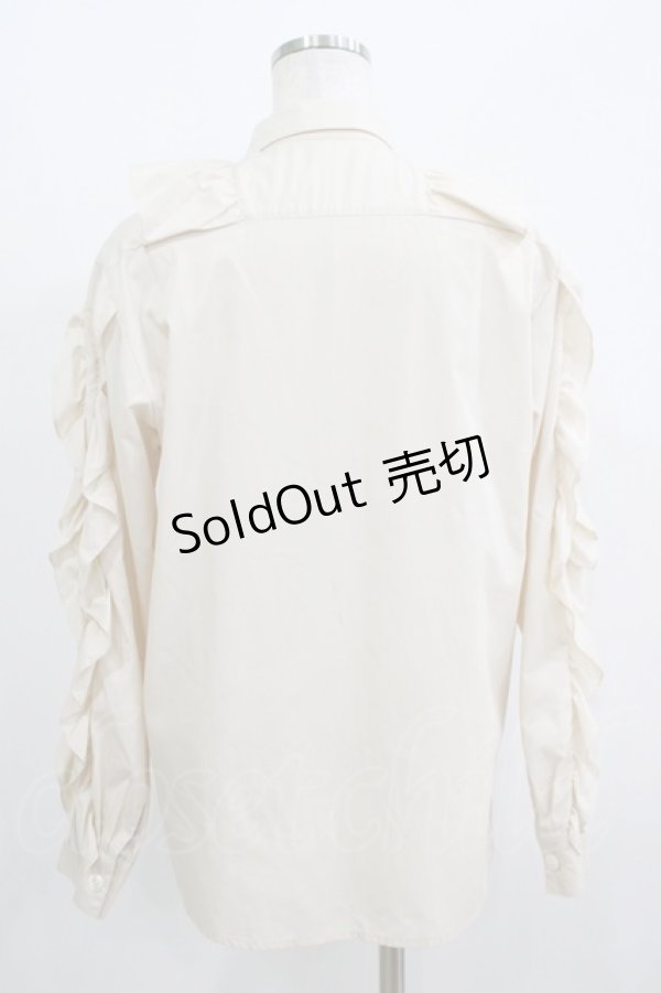 画像3: MILK / Bigフリルブラウス  ベージュ H-25-09-05-062-ML-BL-KB-ZH (3)