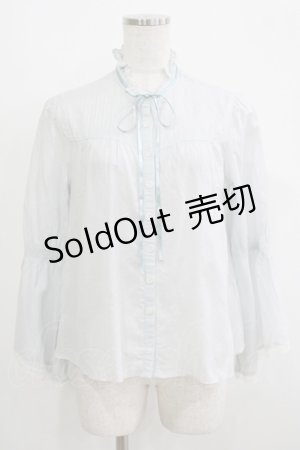 画像: MILK / ロザリーブラウス  サックス H-25-09-05-063-ML-BL-KB-ZH