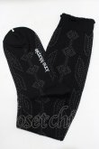 画像1: Jane Marple / Tulip lace knee socks  ブラック H-25-09-05-074-JM-ZA-KB-ZH (1)