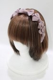 画像1: Melody BasKet / リボンいっぱいカチューシャ  モーヴ H-25-09-05-076-LO-AC-KB-ZH (1)