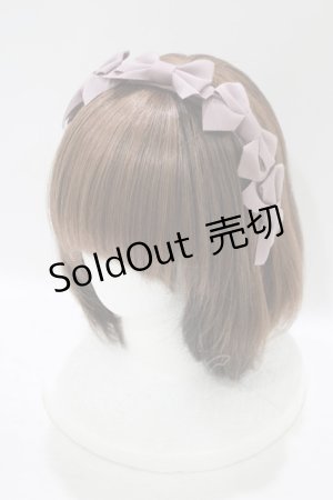 画像: Melody BasKet / リボンいっぱいカチューシャ  モーヴ H-25-09-05-076-LO-AC-KB-ZH