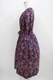 画像2: Jane Marple Dans Le Salon / Marie Antoinette drawstring sleeve dress Free ネイビー H-25-09-05-009-JM-OP-KB-ZH (2)
