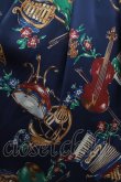 画像4: Jane Marple / 楽器ストラップドレス  ネイビー H-25-09-05-012-JM-OP-KB-ZH (4)