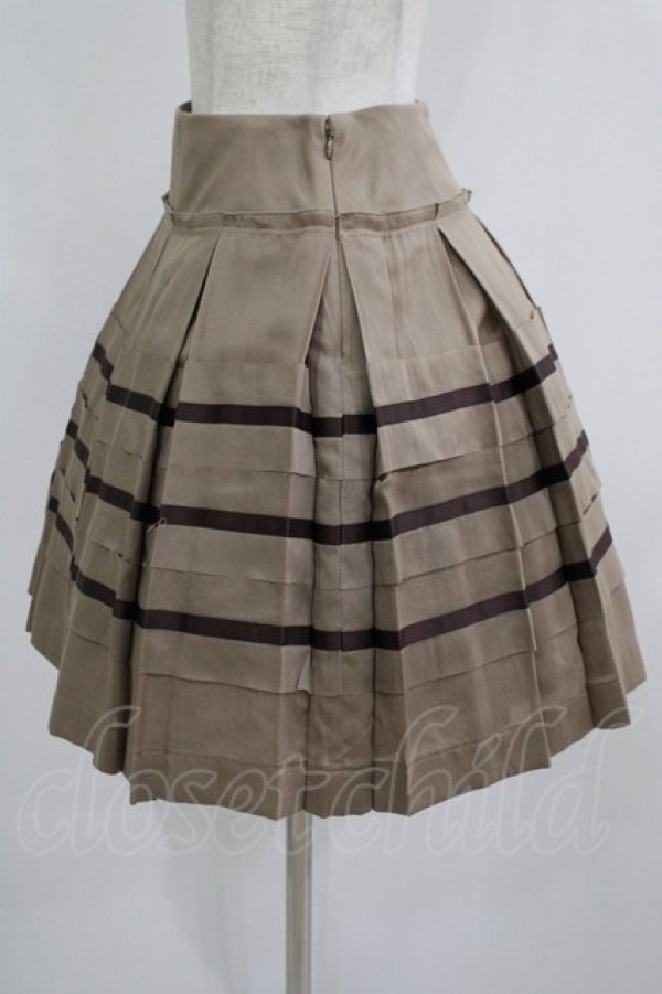 画像2: Jane Marple / プリーツスカート M ブラウン H-25-09-05-020-JM-SK-KB-ZH (2)