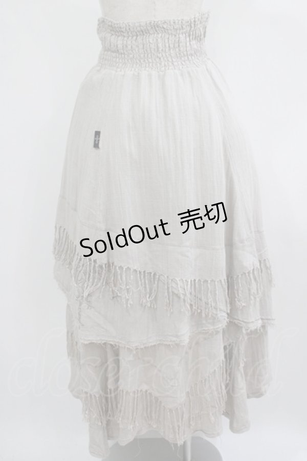 画像3: Ozz Croce / 刺繍イレギュラースカート  グレー H-25-09-05-022-OO-SK-KB-ZH (3)