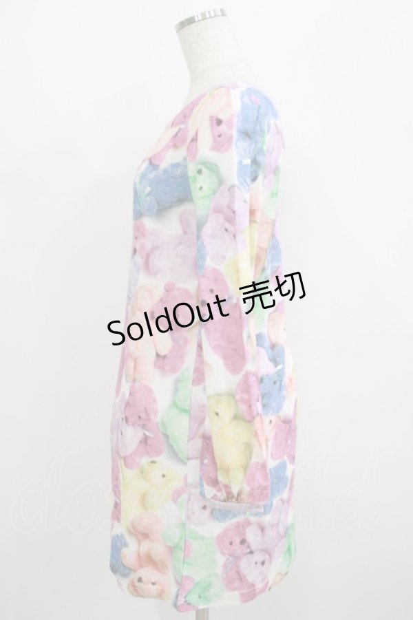 画像2: MILK / Love Bearワンピース  カラフル×ラベンダー H-25-09-05-024-ML-OP-KB-ZH (2)