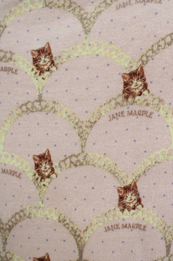 画像4: Jane Marple / gabrielleソフト裏毛のワンピース M ピンク H-25-09-05-026-JM-OP-KB-ZH (4)