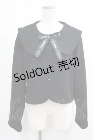 画像: m petit by misako / サンリオキャラクターズコラボ クロミセーラーカーディガン L ブラック H-25-09-06-024-LO-TO-NS-ZH