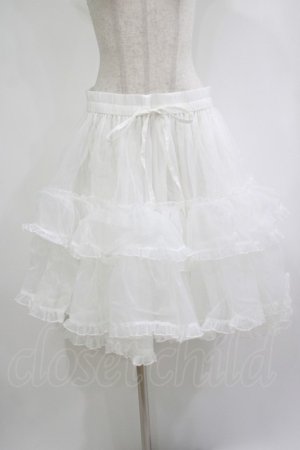 画像: metamorphose / 【プラスサイズ】オーガンジーフリルパニエ プラスサイズ オフ H-25-09-06-028-ME-SK-NS-ZH