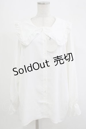 画像: DearMyLove / マルチwayビッグ襟シャツワンピース M~L オフ H-25-09-06-032-EL-OP-NS-ZH
