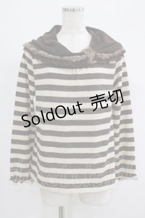 画像: axes femme / ボーダーニット M ブラウン H-25-09-06-036-AX-TO-NS-ZH