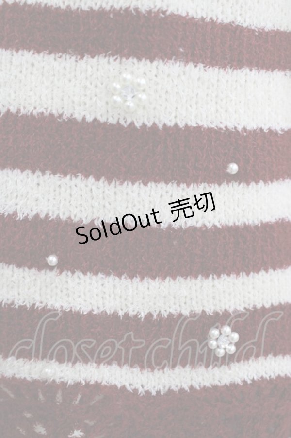 画像4: axes femme / ボーダーニット M オフ/ワイン H-25-09-06-038-AX-TO-NS-ZH (4)