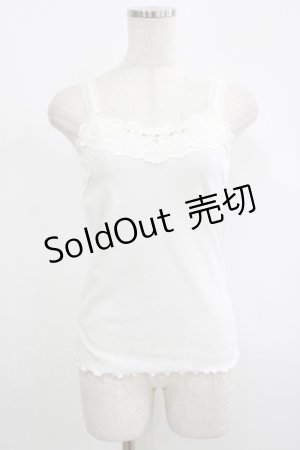 画像: axes femme POETIQUE / ビジュー使いキャミソール M オフ H-25-09-06-040-AX-TO-NS-ZH