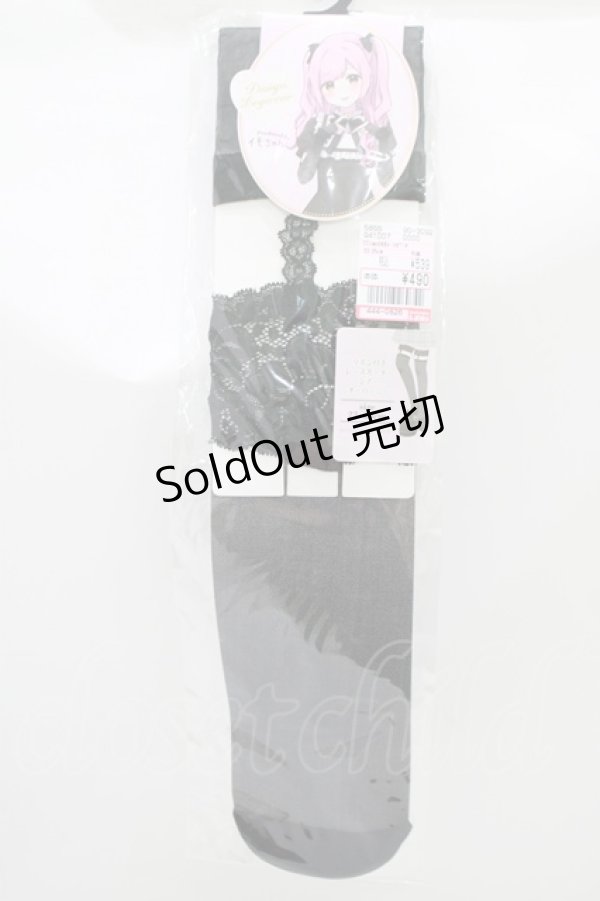 画像1: LilyMerry / いもちゃん/TTimoOVKレースガーター  ブラック H-25-09-06-046-PU-ZA-NS-ZH (1)