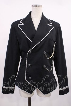 画像: ALICE and the PIRATES / パイピングジャケット Mens ブラック H-25-09-06-1032-PA-JA-NS-ZH