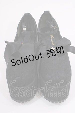 画像: Ank Rouge / Tストラップ厚底シューズ L（24.0〜24.5cm） ブラック H-25-09-06-1038-CA-SH-NS-ZH