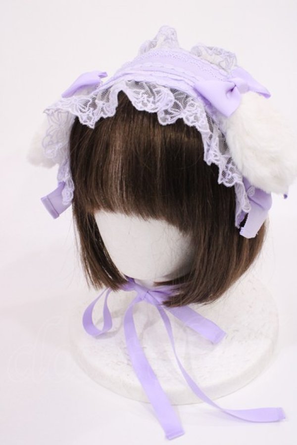 画像1: Angelic Pretty / Princess Puppyヘッドドレス  ラベンダー H-25-09-06-1039-AP-AC-NS-ZH (1)