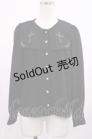 画像: Amavel / L'Ange Dechu スクエアカラーブラウス Free ブラック H-25-09-06-1040-CA-BL-NS-ZH