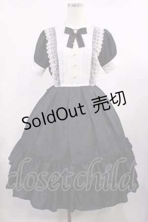 画像: Pina sweetcollection / ローズジャガードワンピース Free ブラック H-25-09-06-1006-LO-OP-NS-ZH