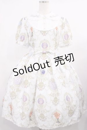画像: LIEF / マーメイド・カメオ ワンピース M オフ H-25-09-06-1009-LO-OP-NS-ZH