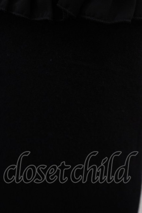 画像3: JESUS DIAMANTE / シフォンフリルキャミソール Free ブラック H-25-09-06-1017-JE-TO-NS-ZH (3)