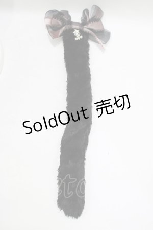 画像: ALICE and the PIRATES / Sweet Heart Kitty tailブローチ  ブラック H-25-09-06-058-PA-ZA-NS-ZH