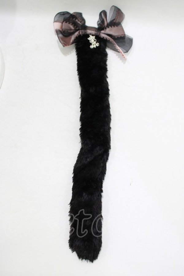 画像1: ALICE and the PIRATES / Sweet Heart Kitty tailブローチ  ブラック H-25-09-06-058-PA-ZA-NS-ZH (1)