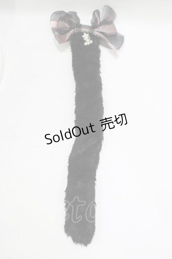 画像1: ALICE and the PIRATES / Sweet Heart Kitty tailブローチ  ブラック H-25-09-06-058-PA-ZA-NS-ZH (1)