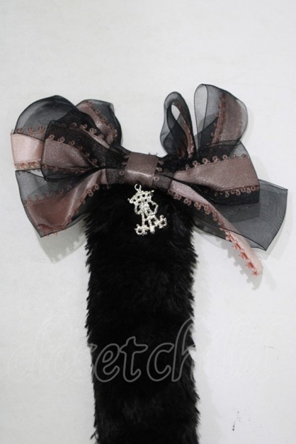 画像2: ALICE and the PIRATES / Sweet Heart Kitty tailブローチ  ブラック H-25-09-06-058-PA-ZA-NS-ZH (2)