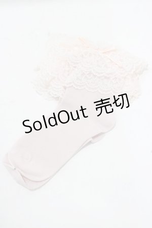 画像: metamorphose / ラッセルレースクルーソックス  ピンク H-25-09-06-063-ME-ZA-NS-ZH