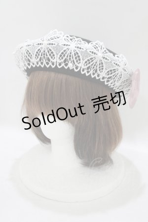 画像: m petit by misako / AMレースバスクベレー  ブラック H-25-09-06-065-LO-AC-NS-ZH