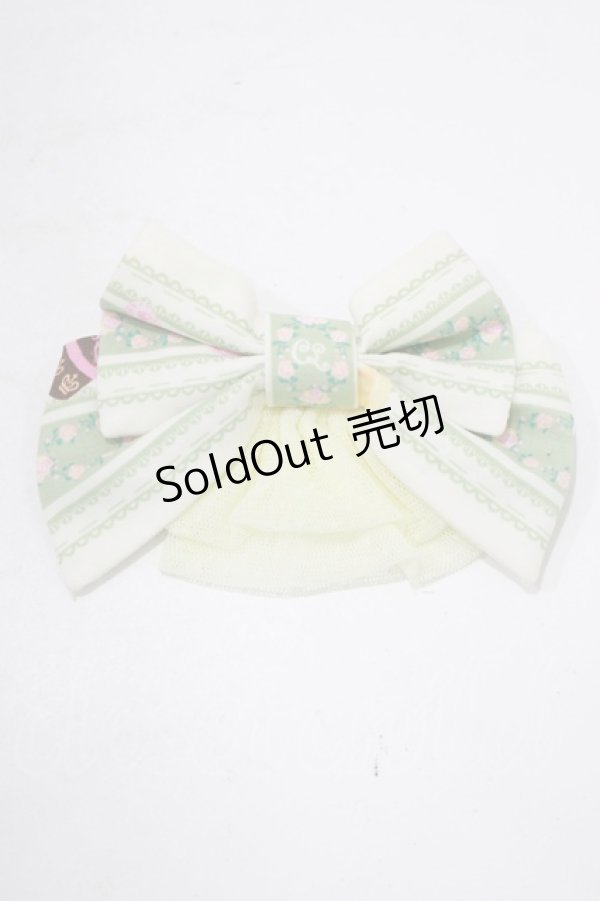 画像2: metamorphose / おめかしラビットクリップ  グリーン H-25-09-06-069-ME-AC-NS-ZH (2)