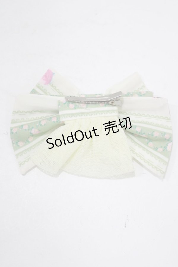 画像3: metamorphose / おめかしラビットクリップ  グリーン H-25-09-06-069-ME-AC-NS-ZH (3)