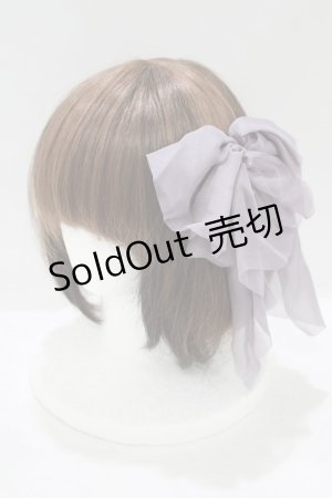 画像: axes femme POETIQUE / シフォンリボンバレッタ  ラベンダー H-25-09-06-073-AX-AC-NS-ZH