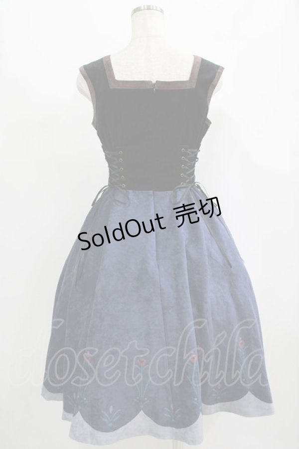 画像3: Secret Honey / スノーマウンテン ジャンパードレス(Frozen Anna ver.) Free ブラック/ネイビー H-25-09-06-007-CA-OP-NS-ZH (3)