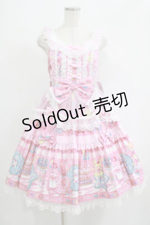 画像: Angelic Pretty / Toy's Donut Diner エプロンドレスSet Free ピンク H-25-09-06-010-AP-OP-NS-ZH